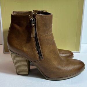Michael Kors Denver Leather Ankle Boot‎ bootie heeled bootie brown size 9.5